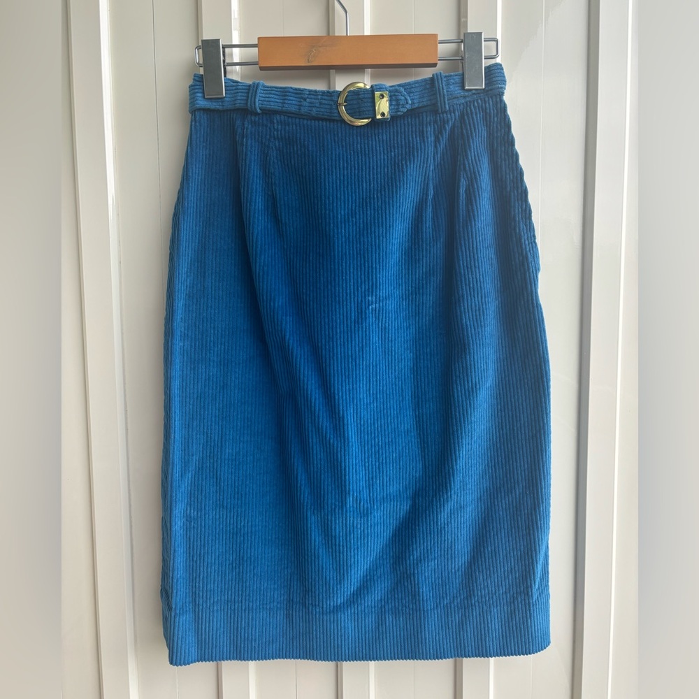 Vintage Corduroy Pencil Skirt